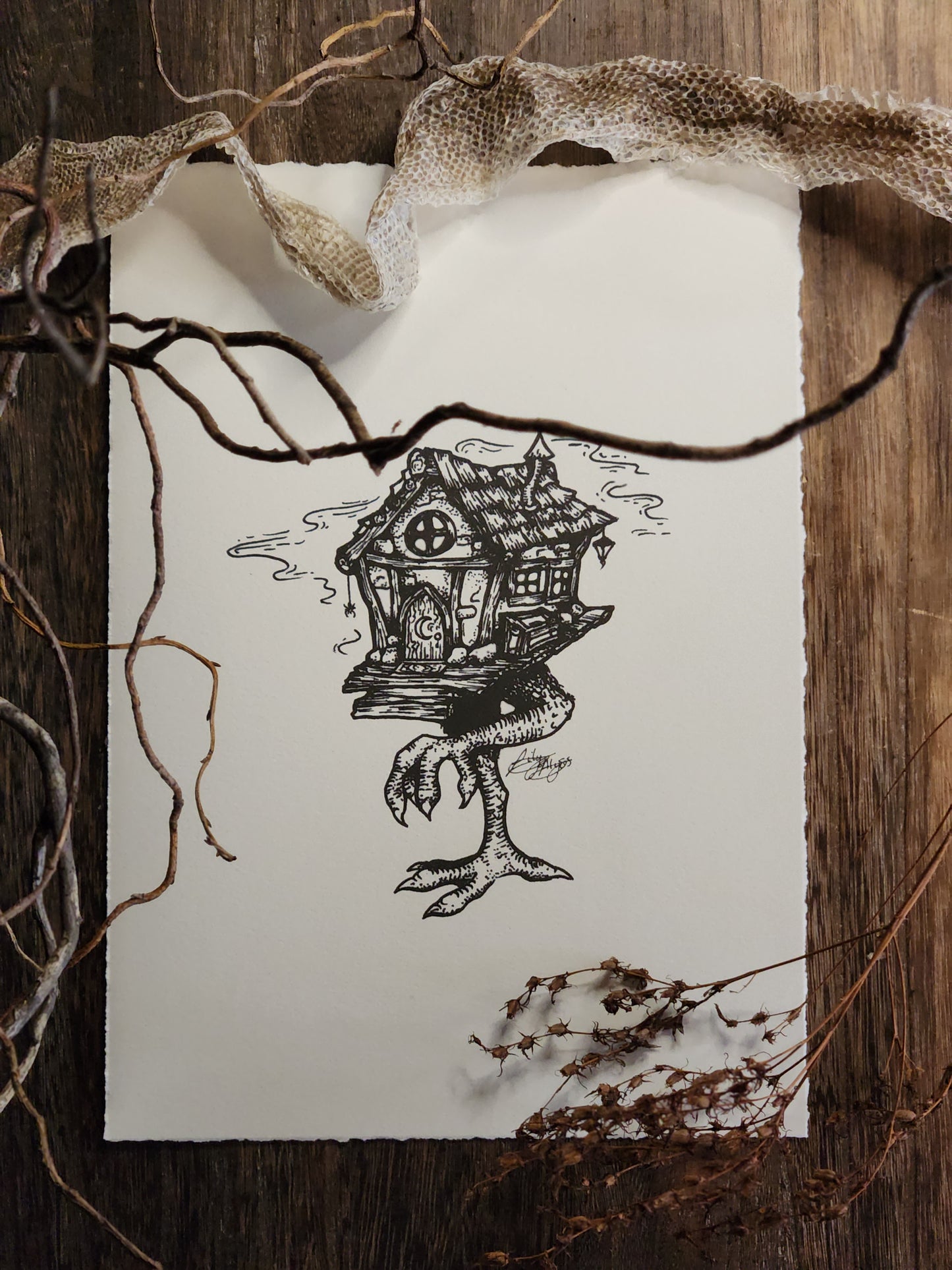 Baba Yaga | A4 Art Print