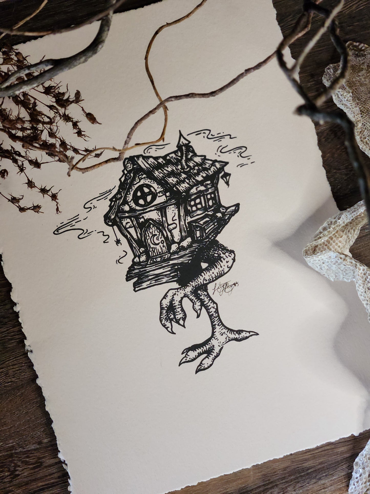 Baba Yaga | A4 Art Print