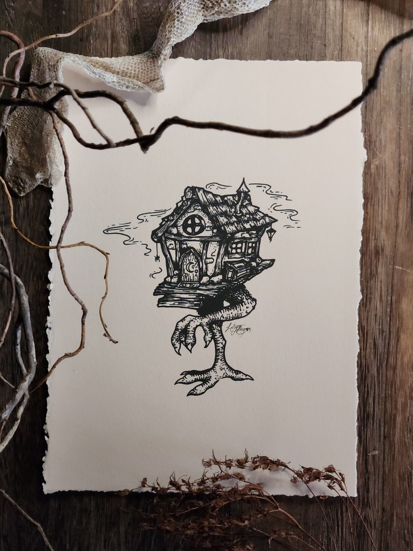 Baba Yaga | A4 Art Print