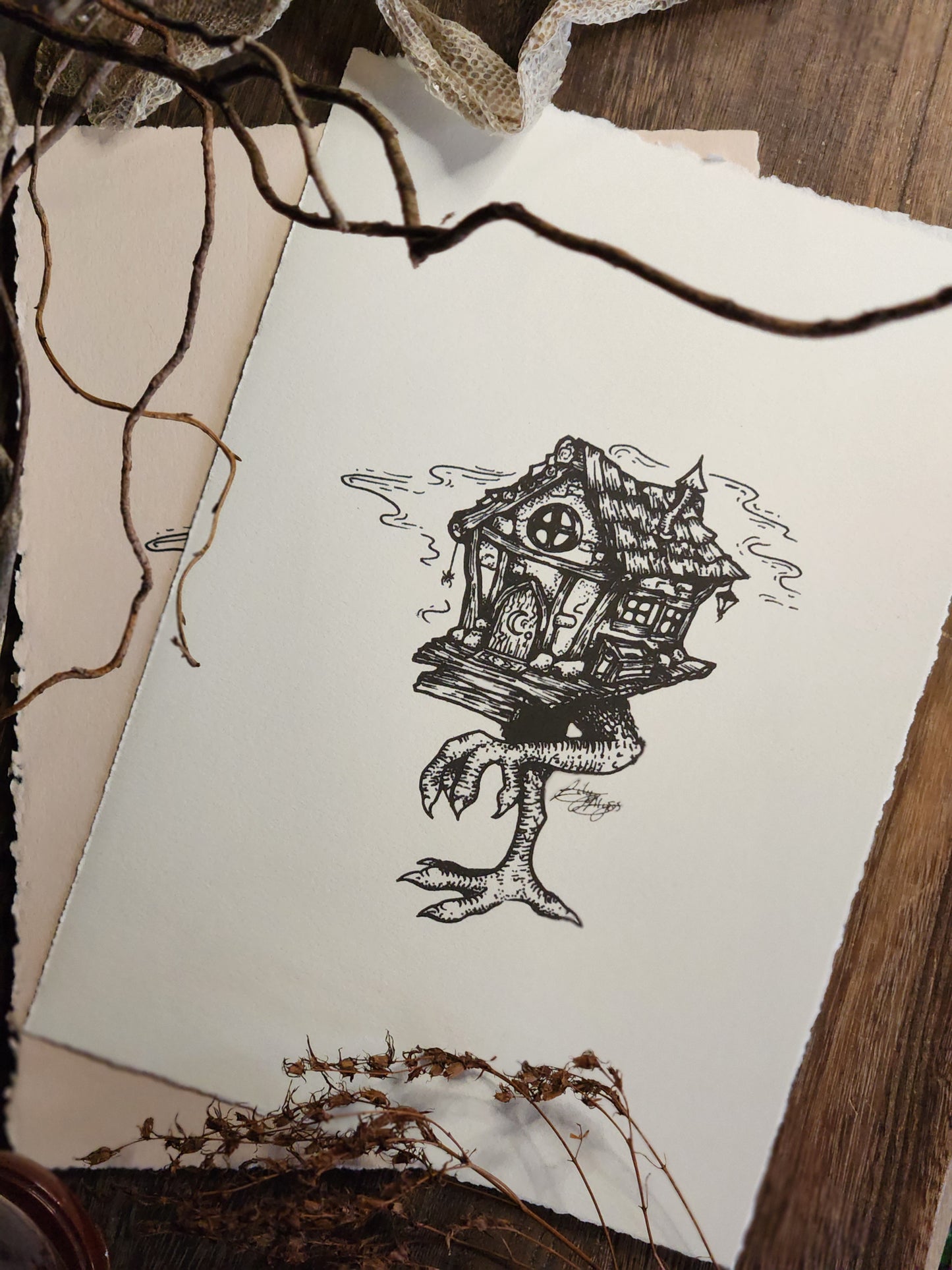 Baba Yaga | A4 Art Print