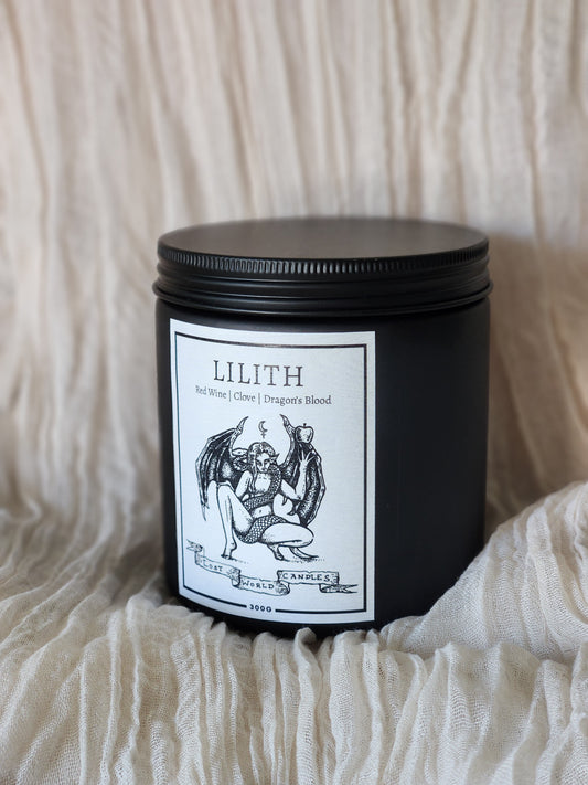 Lilith (BLACK JAR) | 350g Candle